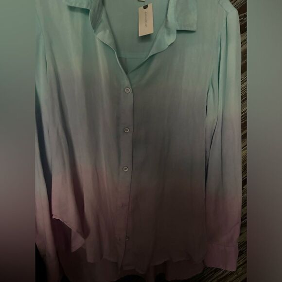 Cloth & Stone Ombré button down NWT - Picture 7 of 8